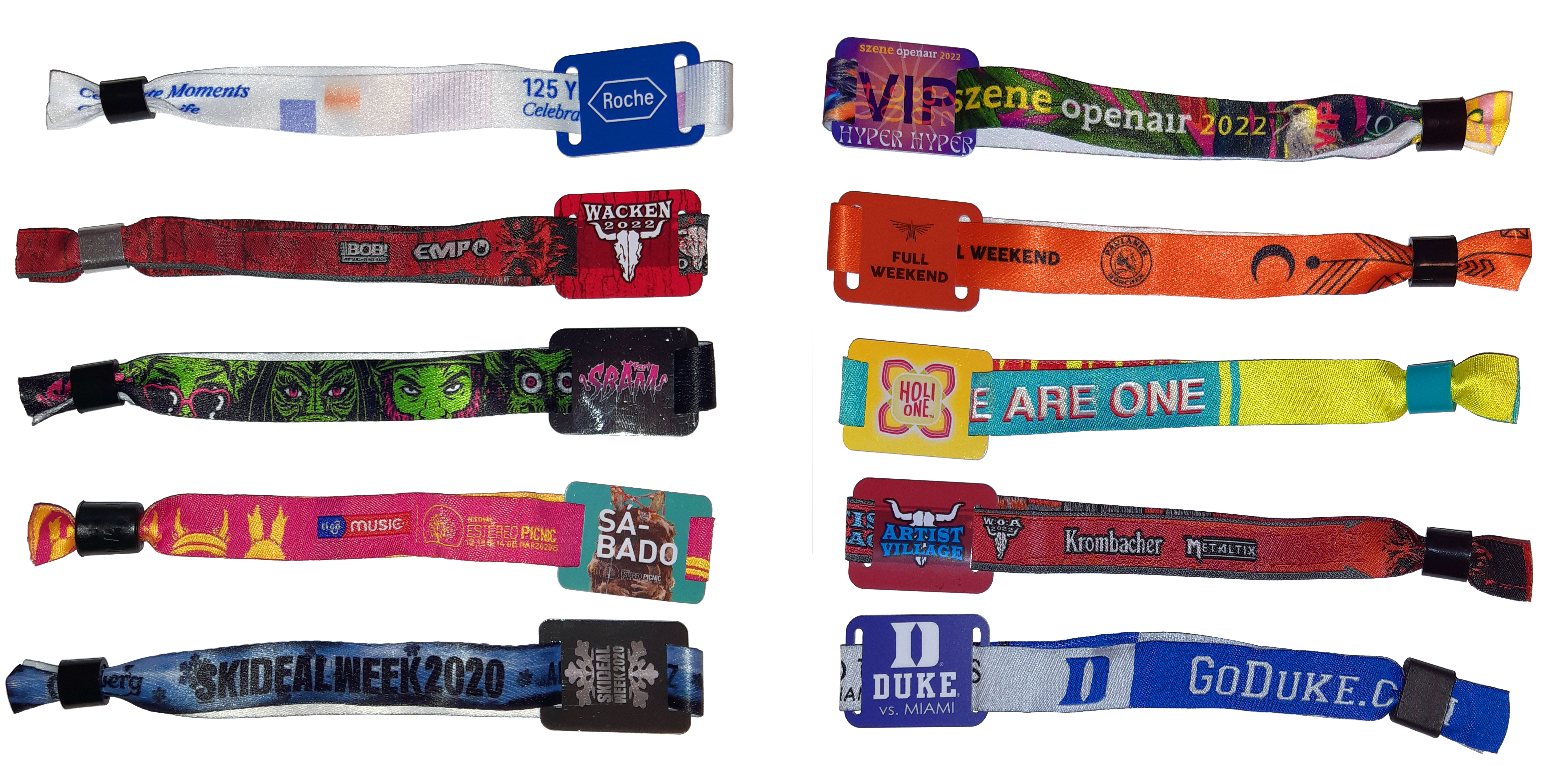 RFID tags NFC cashless payment wristbands bracelets armband festival chip chips